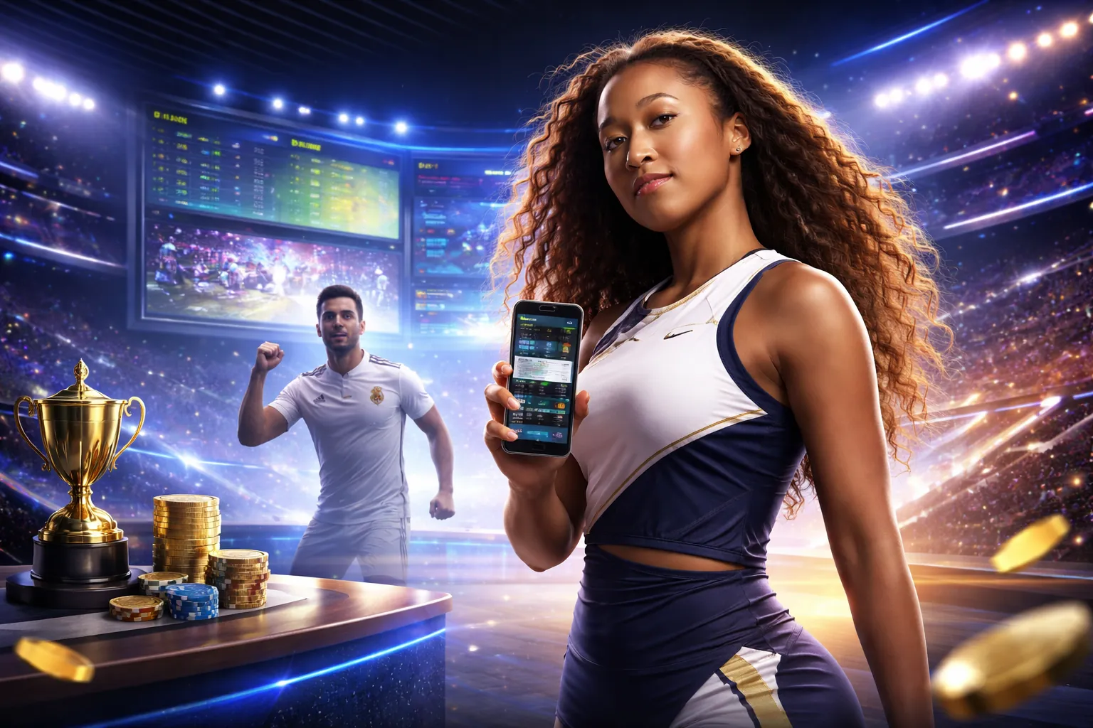 Hình nền ứng dụng betway UK với các môn thể thao sôi động