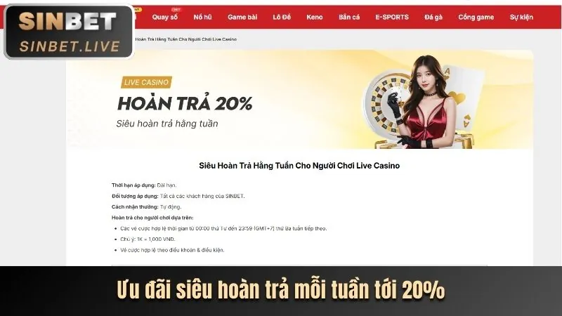 Tiền thưởng nạp lại cho các lần nạp tiền tiếp theo